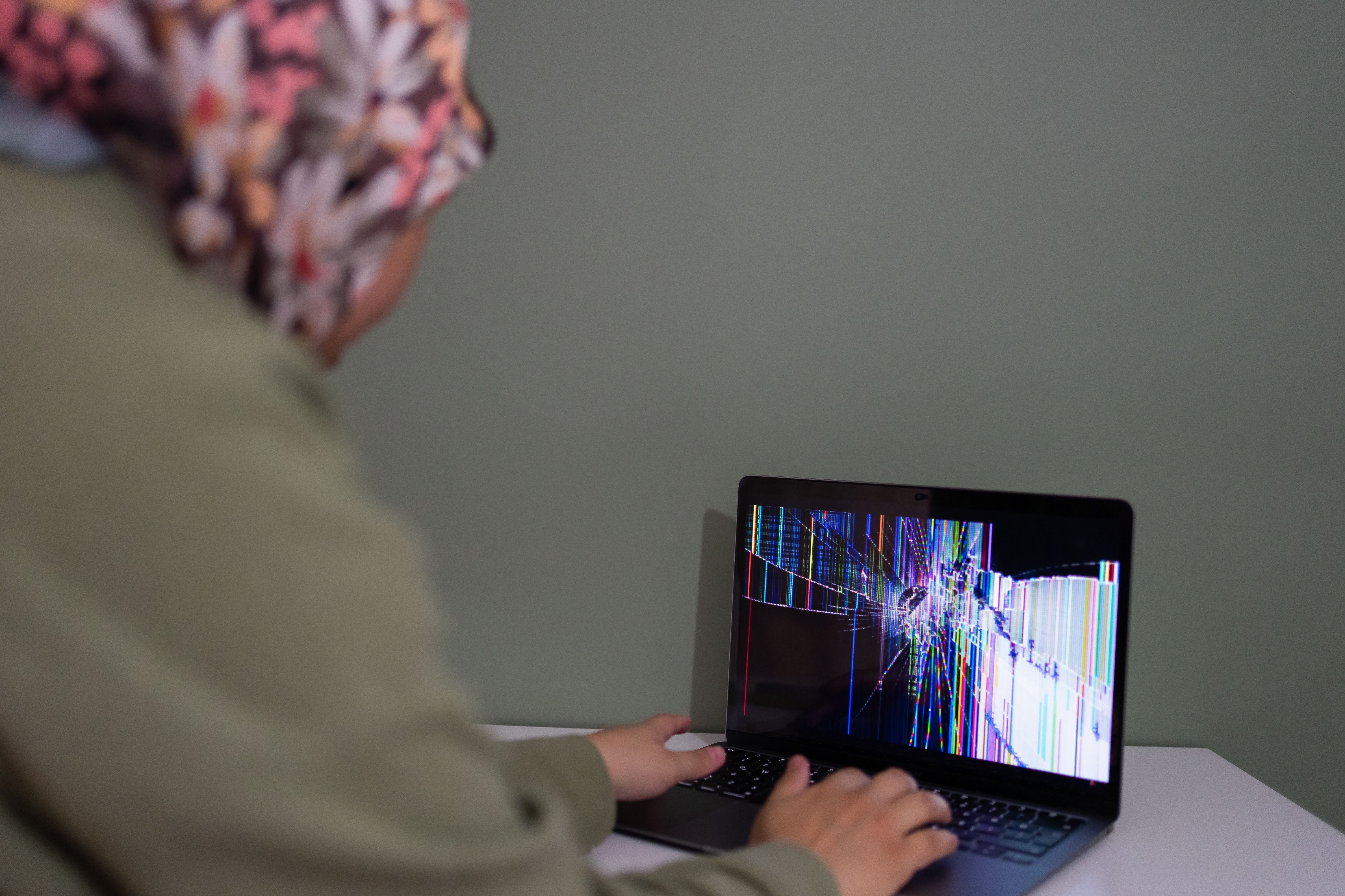 Fehlermeldung auf Computerbildschirm bei Datenfehler
